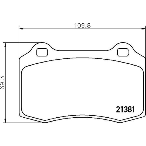 Placute frana Citroen Ds3 (Sa) 11.09-12.16, Ds3 Cabriolet 01.13-07.15; Ds Ds 3 3 (Sa) 04.15-; Jaguar S-Type 2 (X200) 10.98-12.08, Xj (X308) 09.96-06.03, Xj (X350 X358) 03.03-03.09, Xk 8 Convertible (X100) 03.96-12.06, Xk 8 Coupe (X100) 03.96-12.06; Peugeo