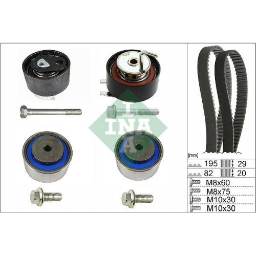 Kit distributie Land Rover Discovery 3 (L319), Discovery 3 Van (L319), Discovery 4 (L319), Range Rover Sport I (L320), 2.7 TD 4x4, 2.7 D 4x4, INA