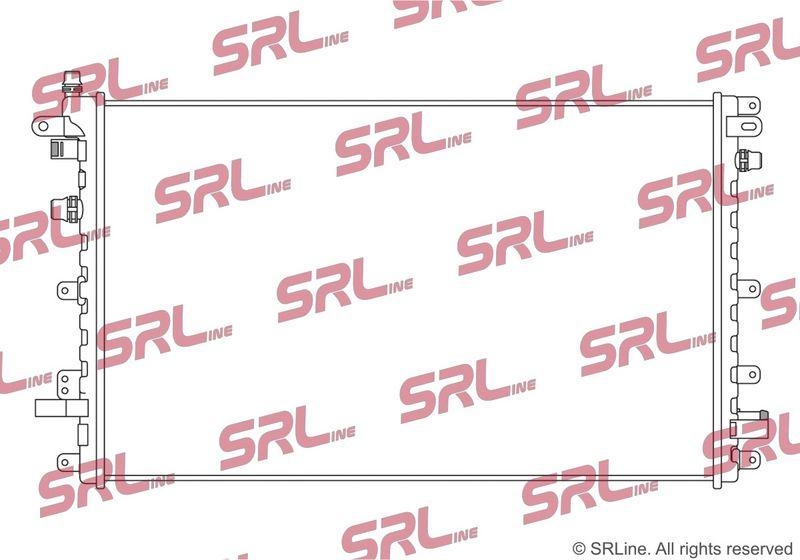 Radiator Chevrolet Volt 11-14; Opel Ampera 11-14, motor: 1.4, battery radiator ; intrare/iesire conectare rapida, 675x414x16, SRLine, Aluminiu/ Plastic brazat, 1300324; 20925998