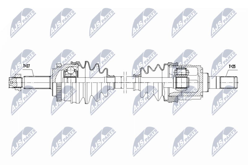 Planetara Hyundai Ix20 1.4, 1.6 2010-; Kia Venga 1.4, 1.6 2010-; partea stanga, cutie viteze manuala / automata; 49500-1P000; NTY, aftermarket