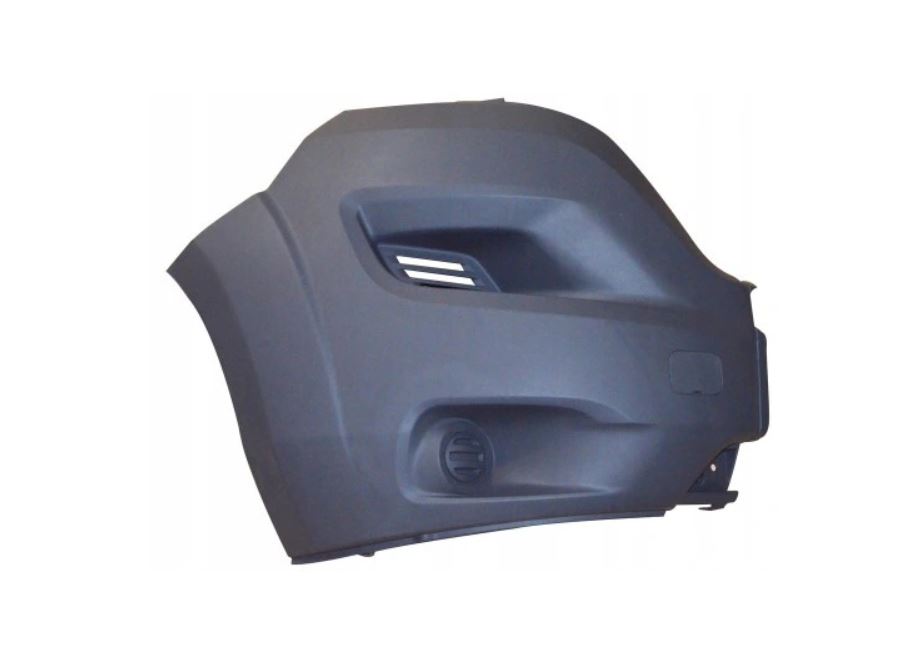 Parte laterala bara, colt lateral flaps fata, dreapta Citroen Jumper, 06.2014-, Fiat Ducato, 06.2014-, Peugeot Boxer, 06.2014-, gri-inchis; texturat, Model scurt,