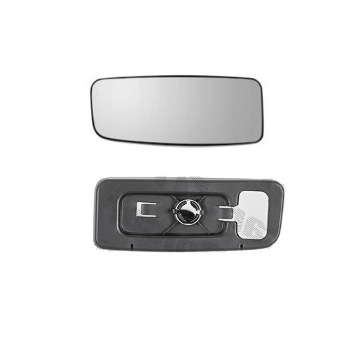 Geam oglinda exterioara cu suport fixare Mercedes Sprinter 209-524, 2009-2018, Sprinter W910, 2018-, Vw Crafter (2e), 2009-04.2017, Stanga, panoramica; inferior; pentru oglinzi OE, View Max