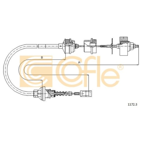 Cablu ambreiaj Citroen Jumper (230p); Fiat Ducato (230), Talento (290); Peugeot Boxer (230p) Cofle 11723