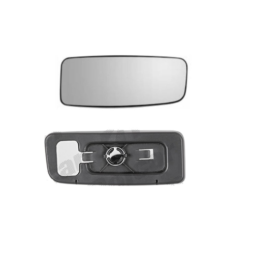 Geam oglinda exterioara cu suport fixare Mercedes Sprinter 209-524, 2009-2018, Sprinter W910, 2018-, Vw Crafter (2e), 2009-04.2017, Dreapta, panoramica; inferior; pentru oglinzi OE, View Max