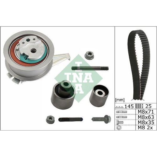 Kit distributie Skoda Kodiaq I (Ns6; Vw Arteon (3h7, Passat Alltrack B8 Variant (3g5, Passat B8 (3g2, Passat B8 Variant (3g5, Tiguan (Ad1, Tiguan Allspace (Bw2, 2.0 RS Bi-TDI 4x4, 2.0 TDI 4motion, INA
