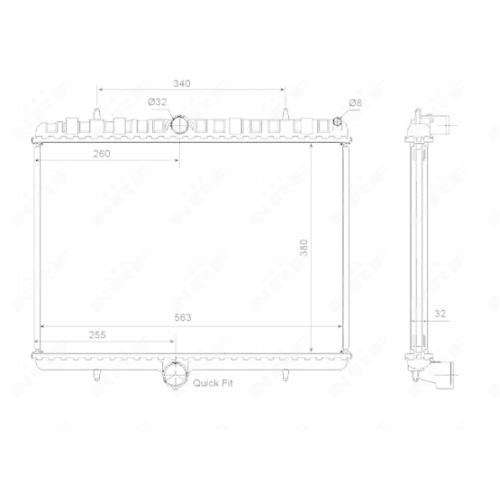 Radiator racire motor Nrf 53861