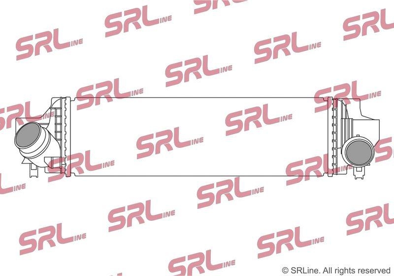 Intercooler Bmw Seria 1 (F40) 19-, 2 Active/Gran Tourer (F45/46) 14-; Mini Mini 14-, motor: 2.0 T, intrare/iesire conectare rapida, 587x176x106, SRLine, Aluminiu/ Plastic brazat, 17518645760