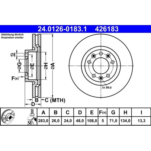 ATE Disc frana