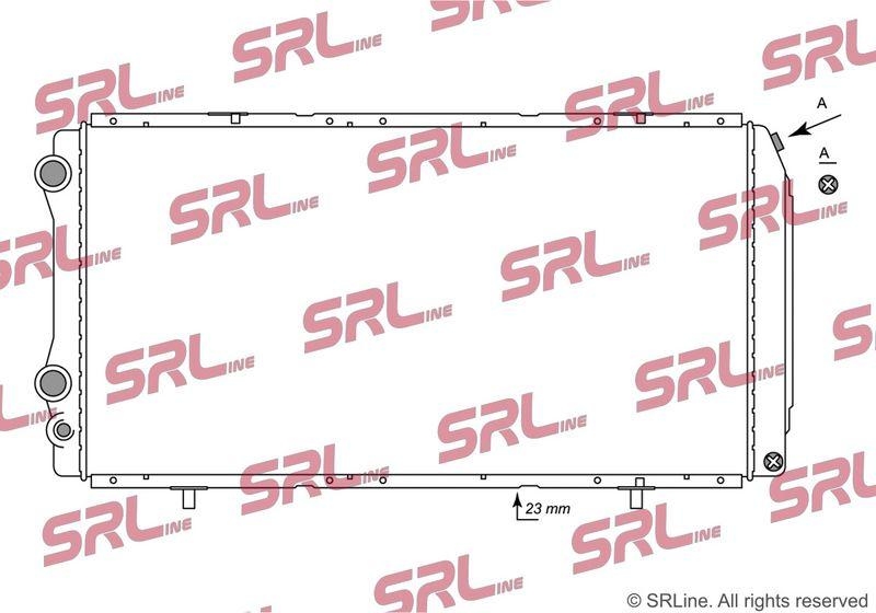 Radiator Citroen Jumper 94-02; Fiat Ducato 94-01; Peugeot Boxer 94-02, motor: 2.0, 790x415x32, SRLine, Aluminiu/ Plastic brazat, 1301HQ; 1301N3