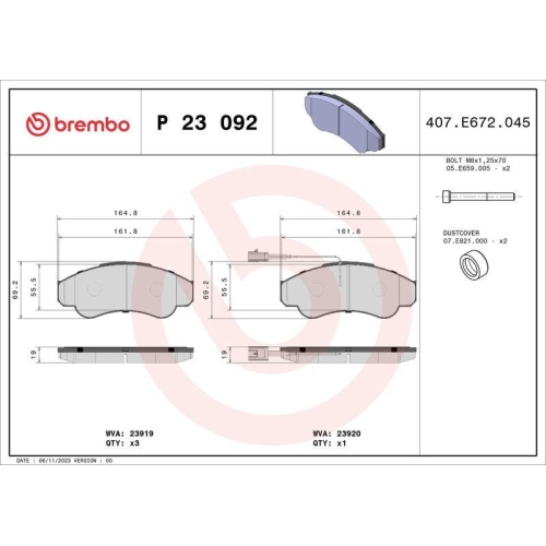 Placute frana Citroen Jumper I Box (230l), Jumper I Box (244), Jumper I Bus (230p), Jumper I Bus (244, Jumper I (230), Jumper I (244); Fiat Ducato Box ( 250), Ducato Box (230), Ducato Box (244), Ducato Bus (230), Ducato Bus (244), Ducato Bus (250), Ducato