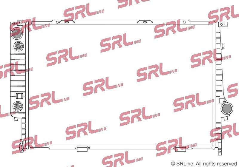 Radiator BMW Seria 5 E34 88-95, motor: 2.5 TDS, 650x425x42, SRLine, Aluminiu/ Plastic brazat, 2244543