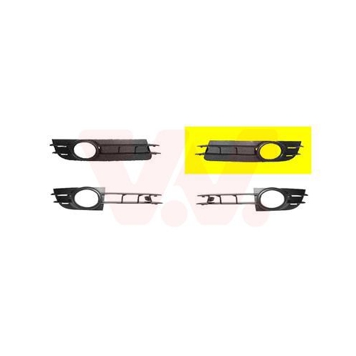 Grila bara protectie Audi A6 (4f2, C6) Van Wezel 0318591, parte montare : stanga, fata