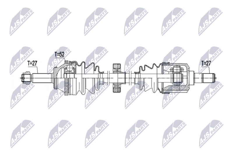 Planetara Hyundai Santa Fe 2.4 2WD 2001-2006; partea din fata, dreapta, cutie viteze manuala; 49500-26381; NTY, aftermarket
