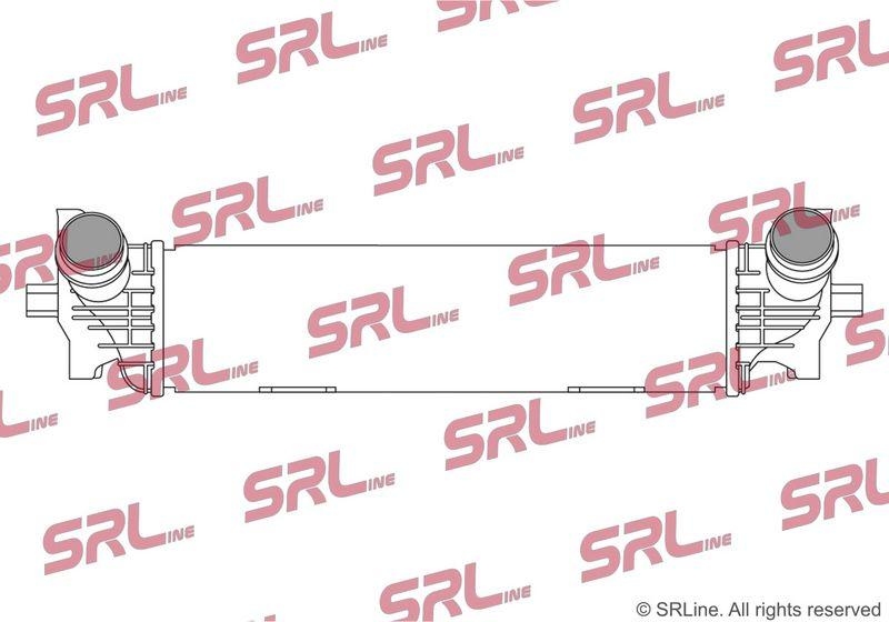Intercooler BMW Seria 5 G30 17-23, 6 Gt (G32) 17-, 7 G11 15-, motor: 2.0 d, 3.0 d, intrare/iesire conectare rapida, 544x137x95, SRLine, Aluminiu/ Plastic brazat, 17518576509; 8576509