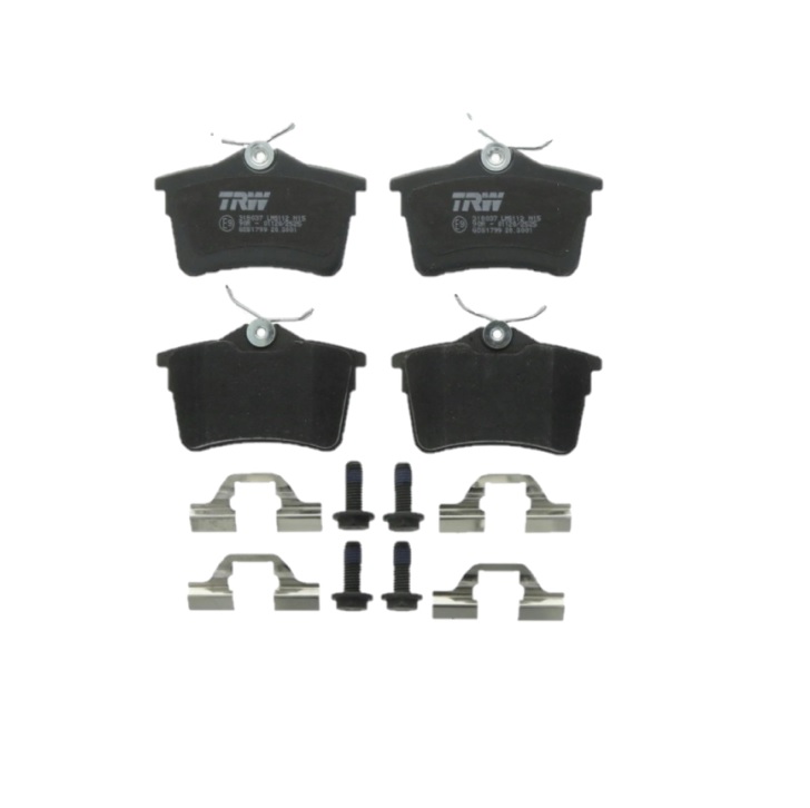 Set placute frana Trw GDB1799, parte montare : Punte spate, , Citroen C4, 2004-2018; DS4, 2011-2015; Berlingo 1996-2018; Xsara Picasso 1999-2010; Peugeot 207, 2006-2012; 307, 2001-2008; 308, 2007-2013; Partner 2008-2018