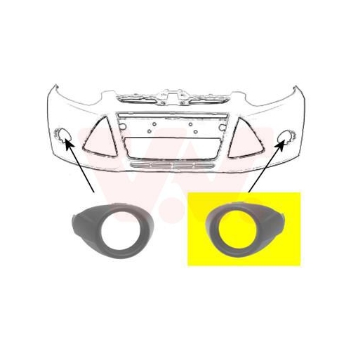 Bandou bara protectie Ford Focus 3 Van Wezel 1945497 parte montare : stanga, fata