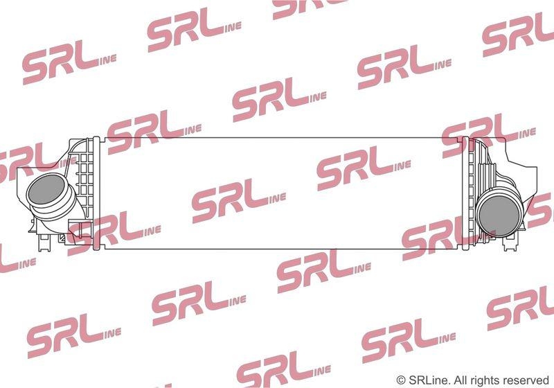 Intercooler Bmw 2 Active/Gran Tourer (F45/46) 14-, X1 F48 15-, X2 F39 18-; Mini Clubman 14-, Countryman 17-, Mini 14-, motor: 2.0 T, intrare/iesire conectare rapida, 587x176x106, SRLine, Aluminiu/ Plastic brazat, 17517617600; 7617600