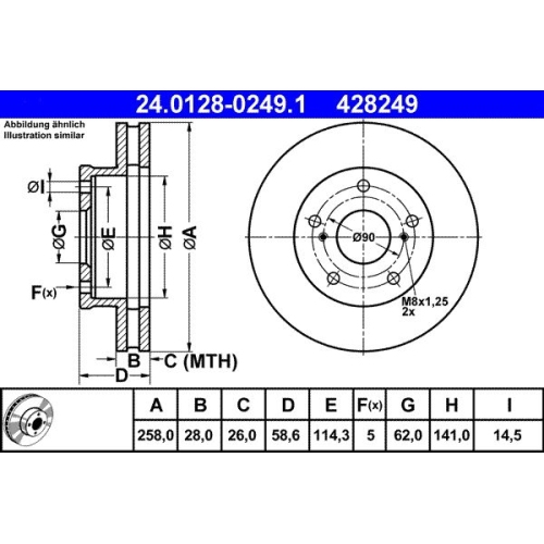 ATE Disc frana