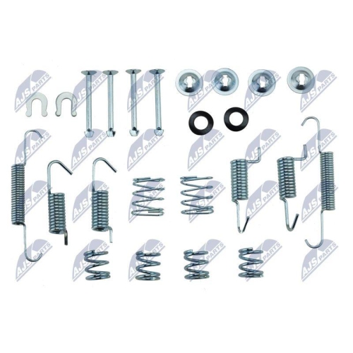 Set reparatie, fixare saboti frana Mitsubishi Lancer Vii, Viii 00-, Outlander 2 06-, Citroen C3 10-, C-Crosser 07-, Peugeot 4007 07-, 4008 12-, Subaru Impreza 05-, Legacy 09-, Forester 05-, Jeep Compass 06-, Patriot 07-, Dodge Caliber 06-, Avenger 07-,