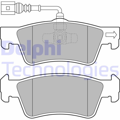 DELPHI set placute frana,frana disc