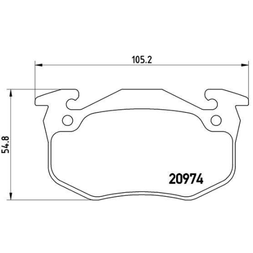 Placute frana Citroen Saxo (S0, Xsara (N1), Xsara Box / Estate, Xsara Box Body/Liftback (N3), Xsara Break (N2), Xsara Coupe (N0), Zx (N2), Zx Break (N2); Peugeot 106 2 (1a , 205 I (741a/C), 205 I Convertible (741b, 205 2 (20a/C), 206 Cc (2d), 206 Liftback