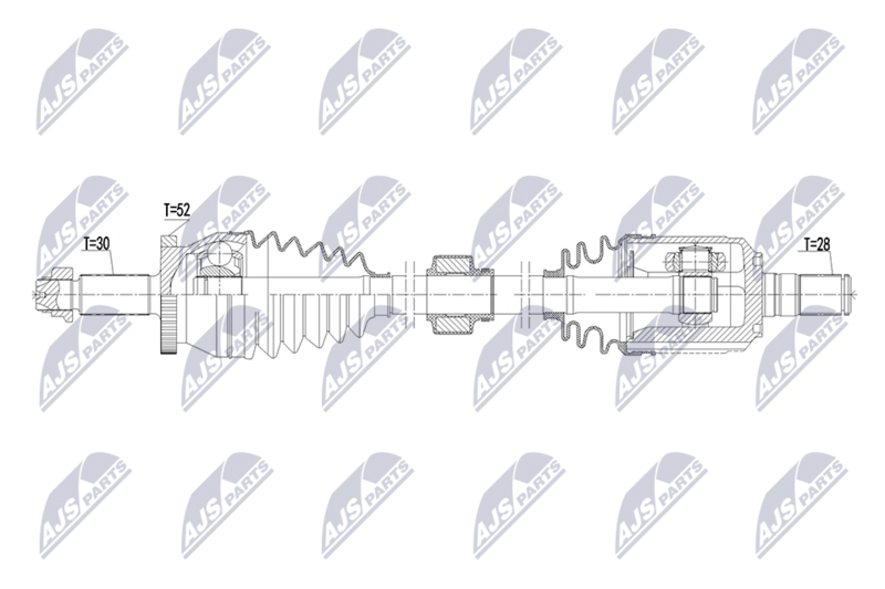 Planetara Hyundai Santa Fe Sport, XL varianta SUA 2WD, 4WD 2.0 T, 2.4, 3.3 2016-2019; Kia Sorento varianta SUA 3.3 2013-2015; partea din fata, stanga, cutie viteze automata; 49500-2W430; NTY, aftermarket