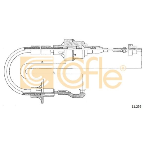 Cablu ambreiaj Opel Agila (A) (H00), Astra F, Astra G Combi (F35), Kadett E; Saab 900 1 (Ac4, Am4), 900 1 Combi Coupe Cofle 11256