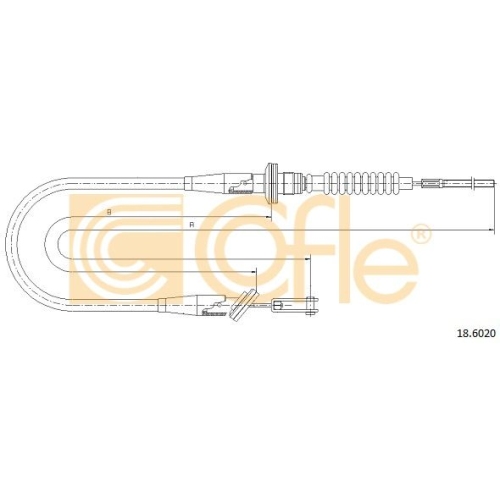 Cablu ambreiaj Opel Agila (A) (H00); Suzuki Wagon R+ (Em) Cofle 186020