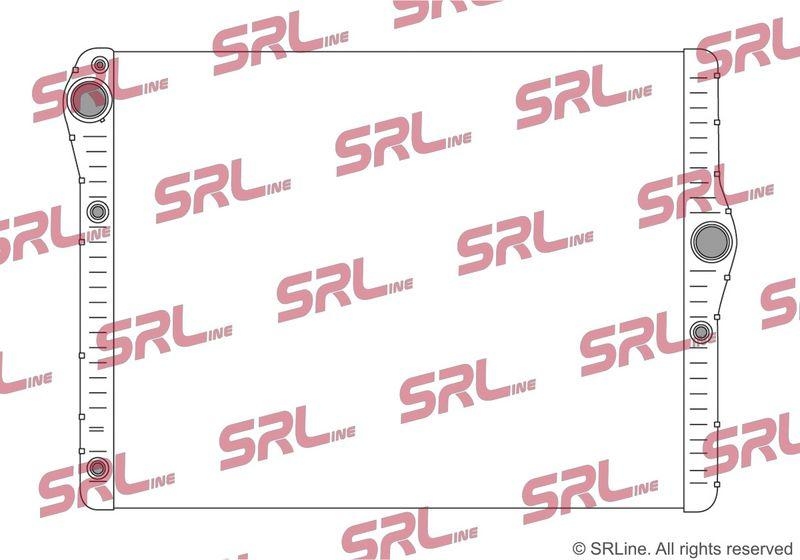 Radiator BMW Seria 5 F10/F11 10-, 7 F01/F02 08-, motor: 3.0 d, intrare/iesire conectare rapida, 610x486x32, SRLine, miez si rezervor din aluminiu brazat, 17118515756; 17118592166