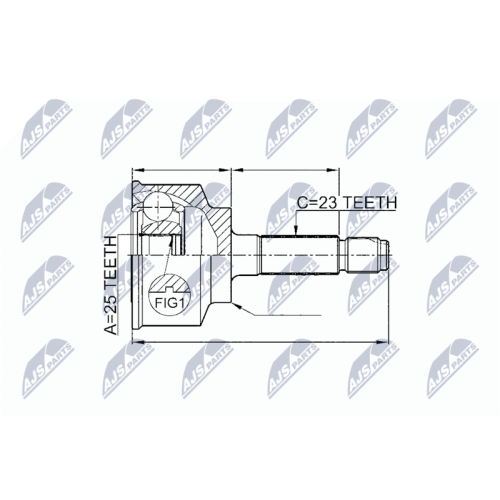 Cap planetara exterior Honda Jazz, Fit, City 1.5 2002- 2wd, 4wd, 44305-SAA-000