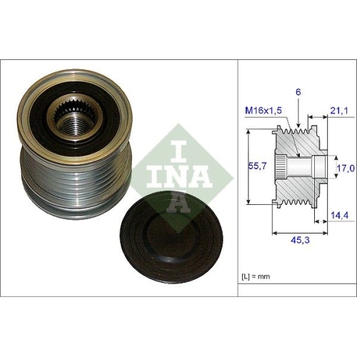 Fulie alternator Ina 535003610