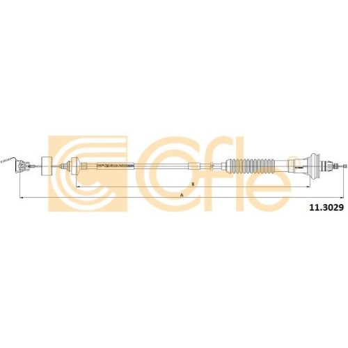 Cablu ambreiaj Peugeot 206 (2a/C) Cofle 113029