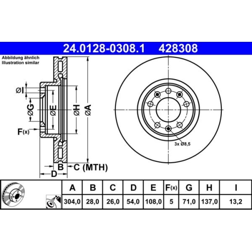 ATE Disc frana