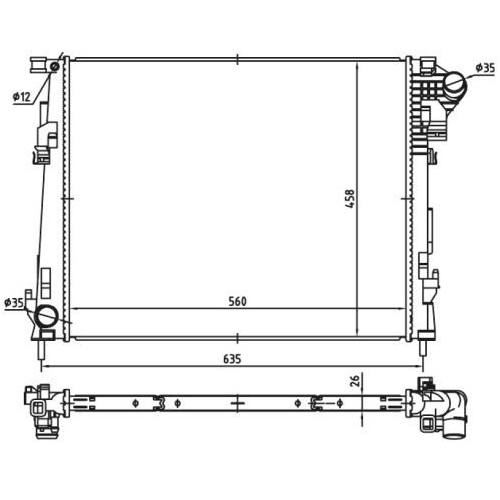 Radiator racire motor Nrf 53966