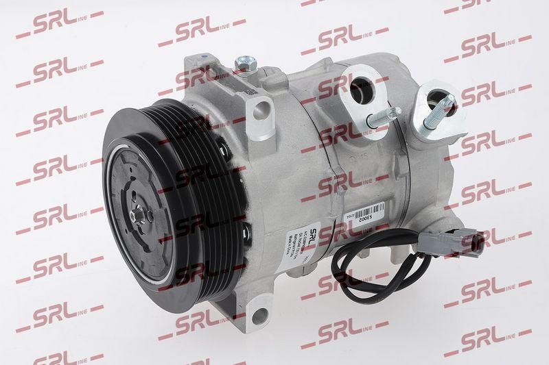 Compresor AC nou Dodge Caliber 06-12; Jeep Compass 06-, Patriot 06-, motor: 1.8, 2.0, 2.4, 2.4 T, tip Denso: 6SEU16C, Diam. fulie (mm) 120, SRLine, 55111610AA; 55111610AB