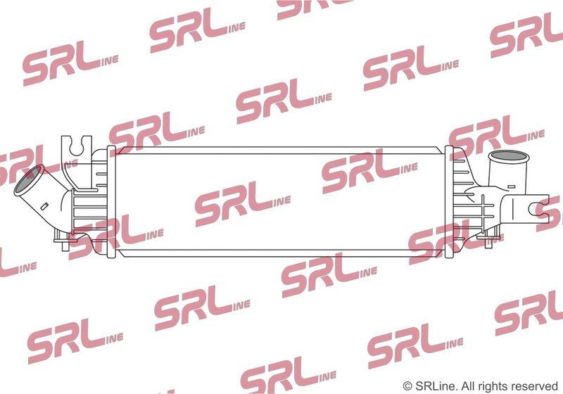 Intercooler Nissan Almera Tino 00-06, Almera 00-07, Primera 01-07, motor: 2.2 dci, 445x128x64, SRLine, Aluminiu/ Plastic brazat, 14461AW300; 14461AW301