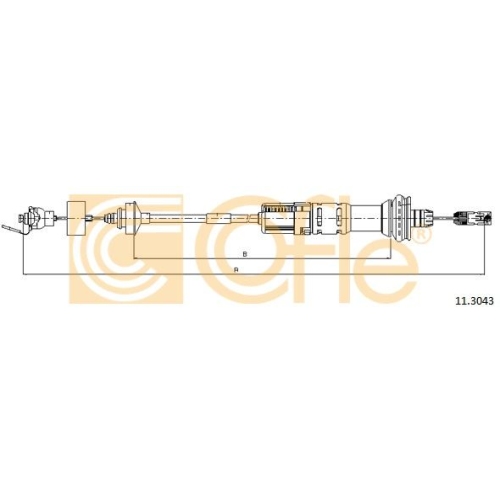 Cablu ambreiaj Peugeot 206 (2a/C) Cofle 113043