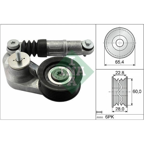 Intinzator curea Land Rover Discovery Sport (L550), Discovery Sport Van (L550), Freelander 2 (L359), Range Rover Evoque (L538), 2.0 4X4, 2.0 P200 4x4, 2.0 P250 4x4, 2.0 Si4 FLEX 4x4, Si4 4x4, 2.0 Si4 4x4, INA