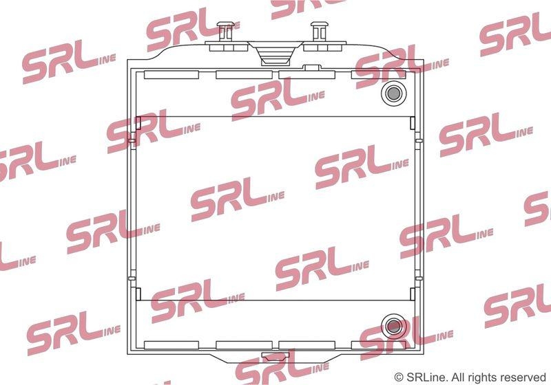 Radiator BMW Seria 7 F01/F02 08-, motor: 3.0 R6 T, radiator auxiliar; intrare/iesire conectare rapida, 248x170x40, SRLine, miez si rezervor din aluminiu brazat, 17117805630; 7805630