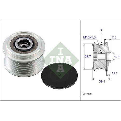 Fulie alternator Ina 535005310