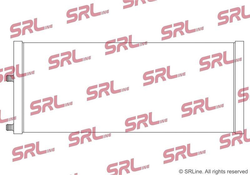 Radiator BMW Seria 7 F01/F02 08-, motor: 4.4 V8 Activehybrid, 4.4 V8 T, 6.0 V12 T, radiator auxiliar, 590x254x26, SRLine, miez si rezervor din aluminiu brazat, 17117576827; 17117604070