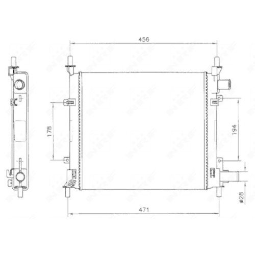 Radiator racire motor Nrf 54601