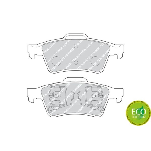 Set placute frana Ferodo FDB1540, parte montare : Punte spate