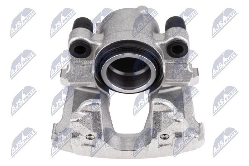 Etrier frana Alfa Romeo 147 2001-, 156 2000-, GT 2003-, Fiat Punto 1999-, Lancia Lybra 1999-; partea din fata, stanga; 77365071; NTY, aftermarket