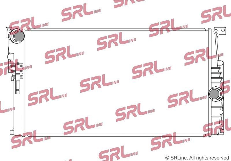 Radiator Bmw Seria 1 F20/21 11-19, 3 F30/31 11-, 3 Gt F34 13-, 4 F32/33 13-, I3 13-, motor: 1.6 D, 1.6 T, 2.0 d, intrare/iesire conectare rapida, 600x338x23, SRLine, Aluminiu/ Plastic brazat, 17117600511; 7600511