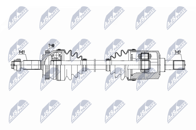 Planetara Hyundai Tucson 2.0 CRDI 2WD, 4WD 113 CP 2004-, Kia Sportage 2.0 CRDI 4WD 113 CP 2004-; partea din fata, stanga, cutie viteze manuala; 49501-2E500; NTY, aftermarket