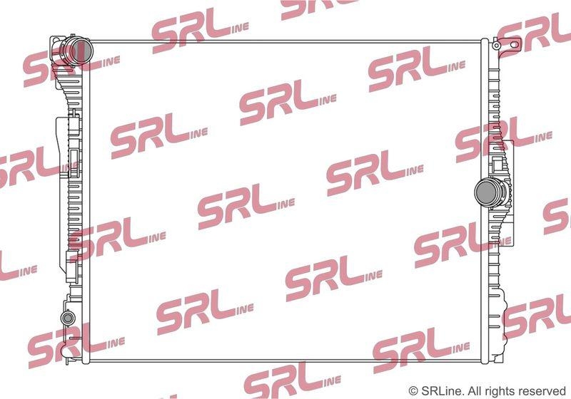 Radiator Bmw Seria 1 F20/21 11-19, 2 F22/F23 14-, 3 F30/31 11-, 3 Gt F34 13-, 4 F32/33 13-, motor: 3.0 R6 T, intrare/iesire conectare rapida, 600x492x26, SRLine, Aluminiu/ Plastic brazat, 17118482623; 17118625422