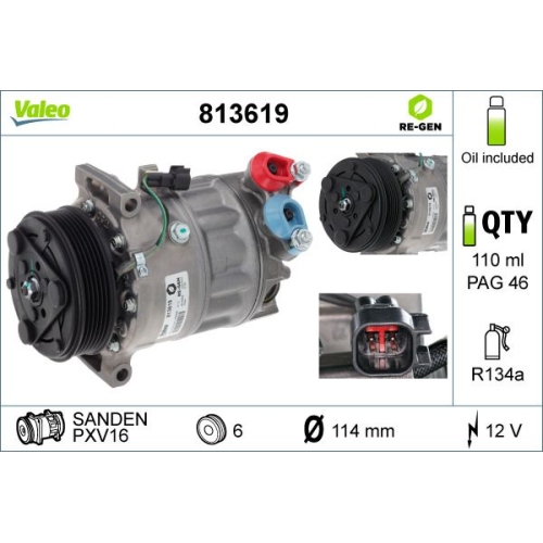 VALEO Compresor, climatizare VALEO RE-GEN REMANUFACTURED