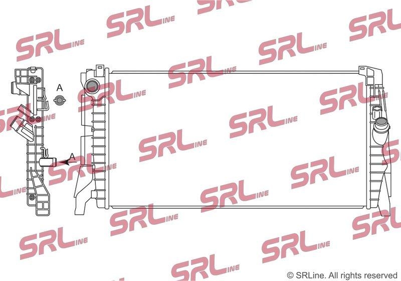 Radiator Bmw Seria 1 (F40) 19-, 2 Active/Gran Tourer (F45/46) 14-, 2 Gran Coupe (F44) 20-, X1 F48 15-, X2 F39 18-; Mini Clubman 14-, Mini 14-, motor: 1.5 T, intrare/iesire conectare rapida, 681x358x22, SRLine, Aluminiu/ Plastic brazat, 17118645783