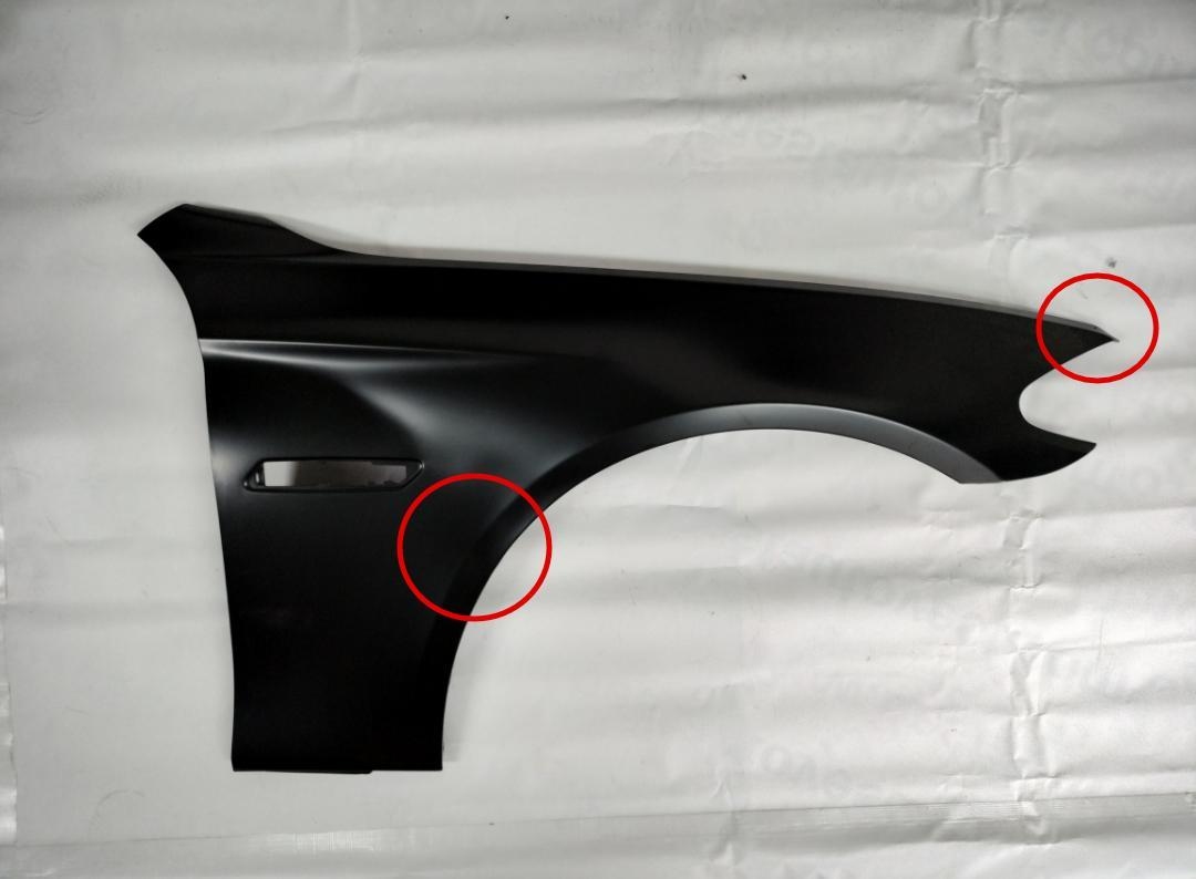 Aripa fata Bmw Seria 5 (F10/F11), 12.2009-, partea Dreapta, cu gaura pentru semnalizare, 41357248660, 201902 -INDOIT LA MARGINI